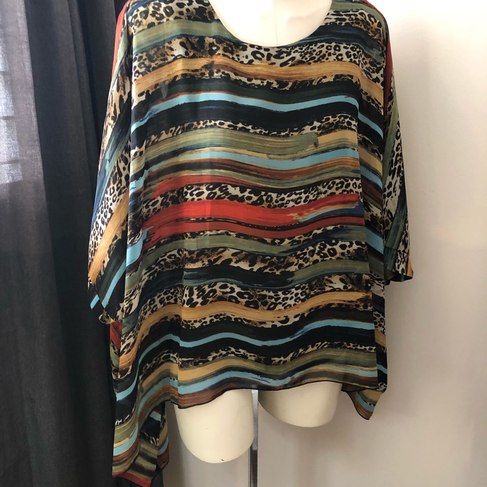 Flowing spring over size blouse